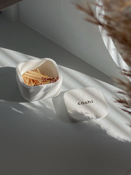 Concrete box for matches - Coshi.store