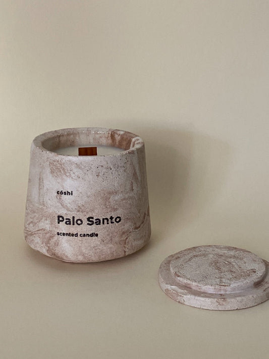 Palo Santo concrete candle - Coshi.store