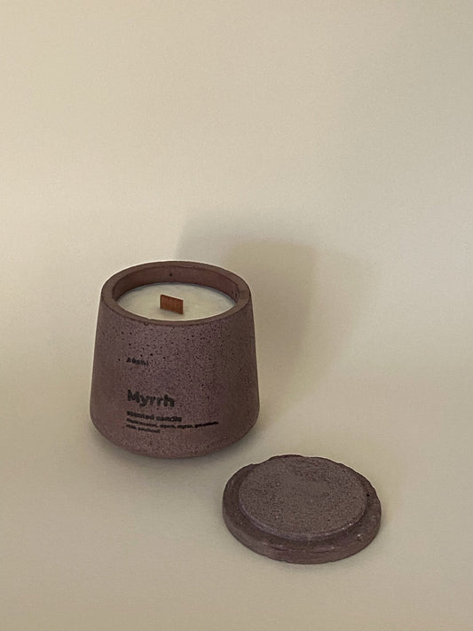 Myrrh concrete candle - Coshi.store